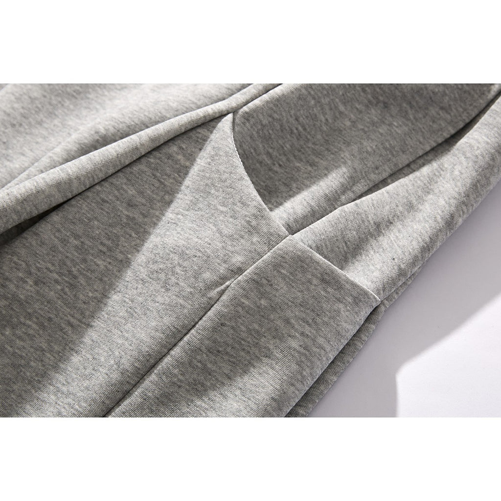 Loose Straight Fit Sweatpants with Drop Crotch Design