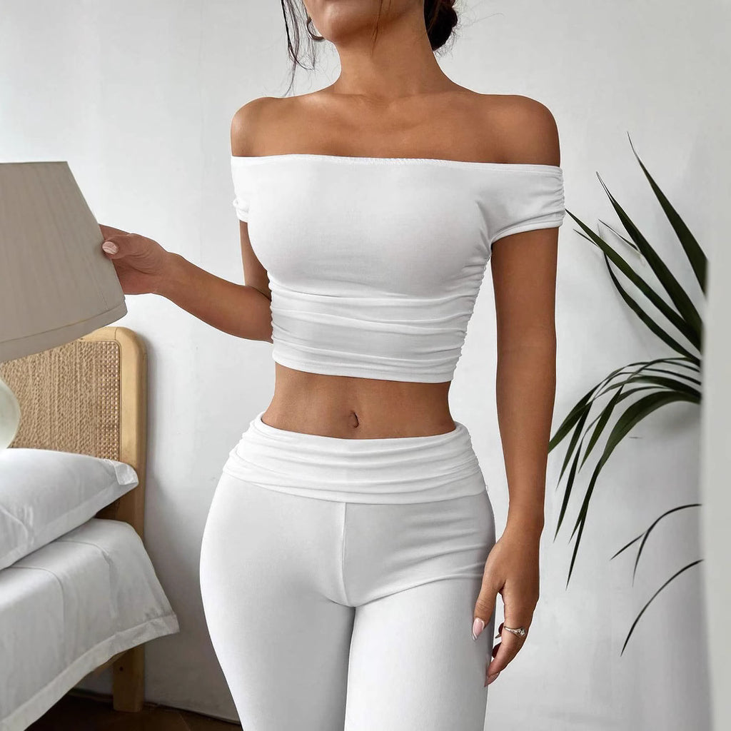 Pleated design  SilhouetteFitted  Type of Clothing Two-piece set   Gender