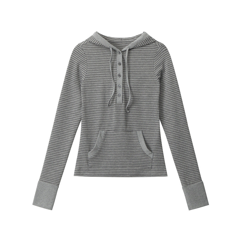 Long Sleeve T-Shirt for Women Casual Inner Layer, Short Crop Top