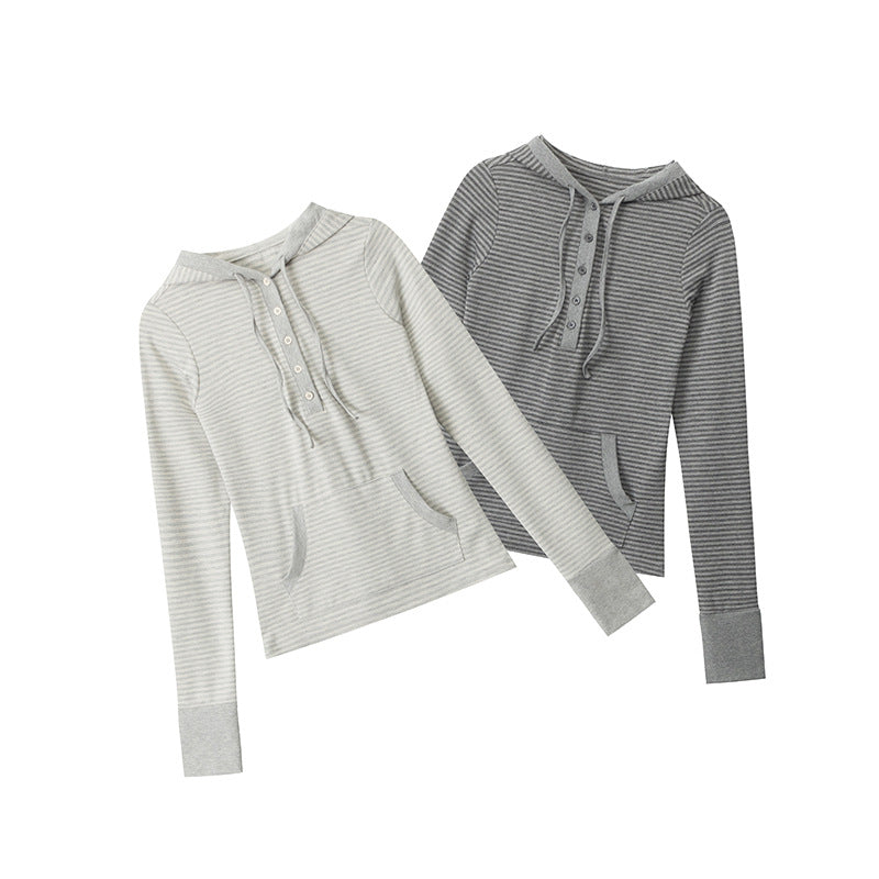 Long Sleeve T-Shirt for Women Casual Inner Layer, Short Crop Top