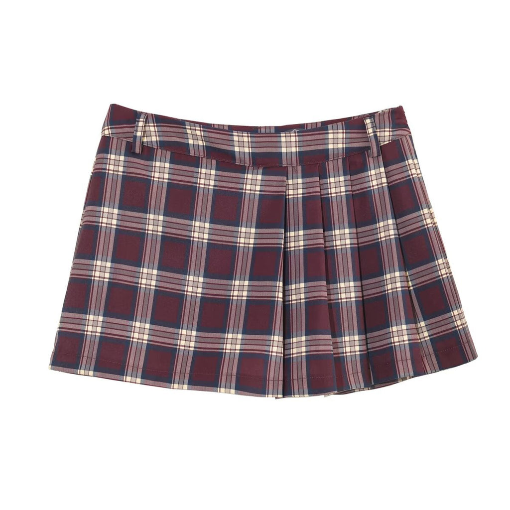 Splicing POLO collar jacket jacket+skirt pants set