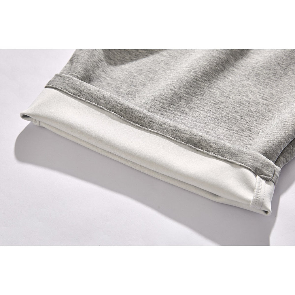 Loose Straight Fit Sweatpants with Drop Crotch Design