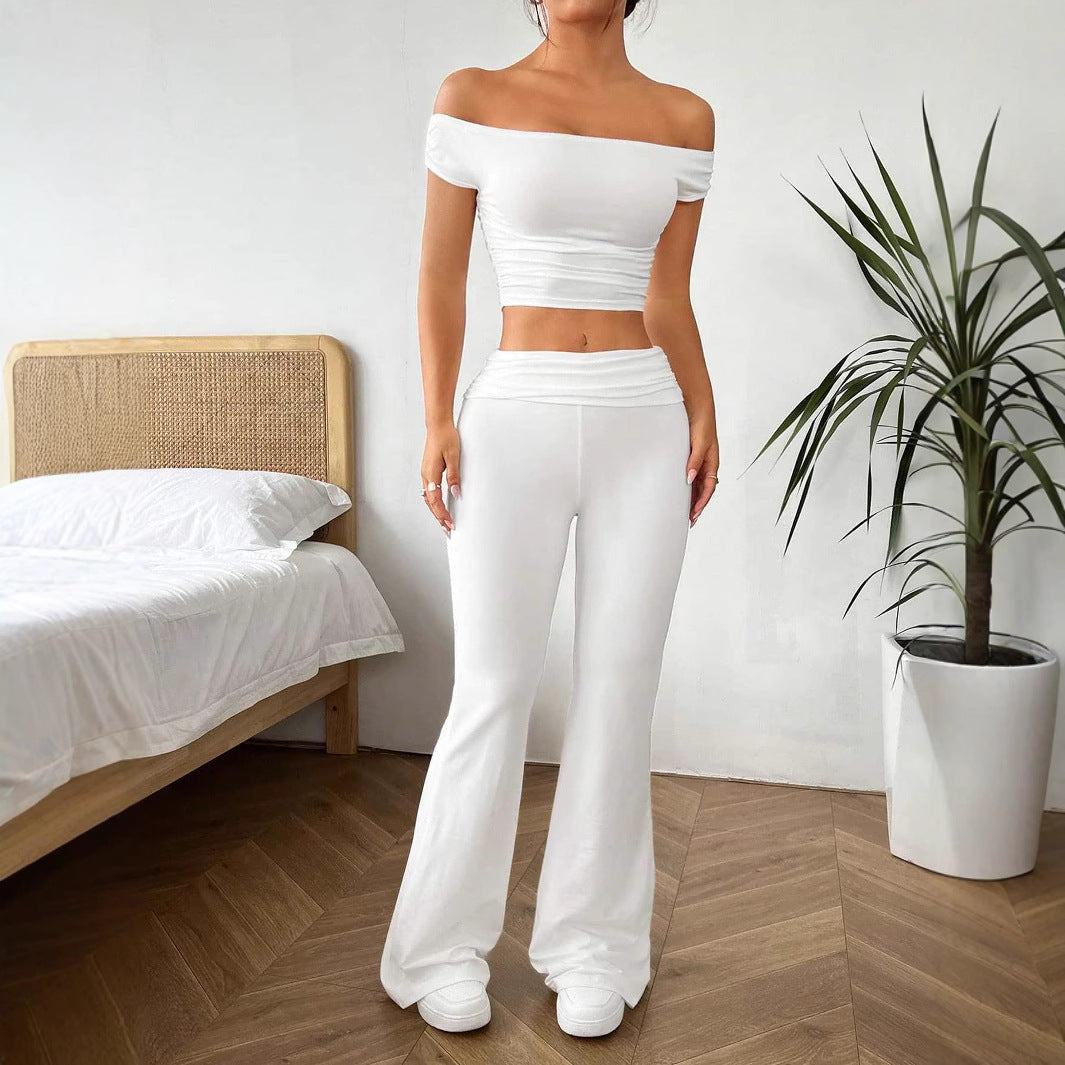 Pleated design  SilhouetteFitted  Type of Clothing Two-piece set   Gender